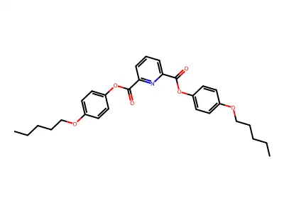 Bis(4-pentoxyphenyl) Pyridine-2,6-dicarboxylate structure