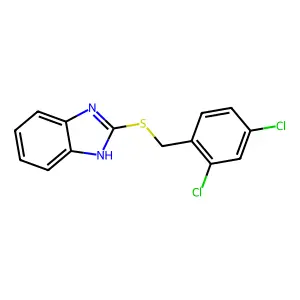 2-[(2,4-dichlorobenzyl)sulfanyl]-1H-benzimidazole structure