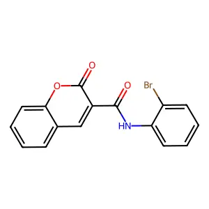 N-(2-溴苯基)-2-氧代-2H-色烯-3-甲酰胺 structure