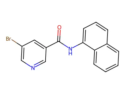5-Bromo-N-naphthalen-1-yl-nicotinamide structure