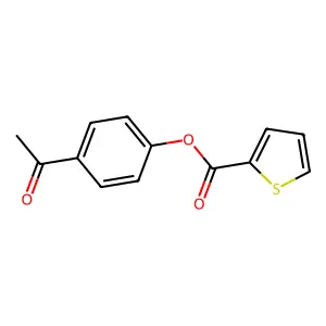 4-Acetylphenyl 2-thiophenecarboxylate structure