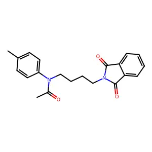 N-[4-(1,3-dioxo-1,3-dihydro-2H-isoindol-2-yl)butyl]-N-(4-methylphenyl)acetamide structure