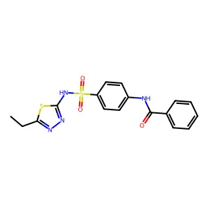 N-{4-[(5-ethyl-1,3,4-thiadiazol-2-yl)sulfamoyl]phenyl}benzamide structure