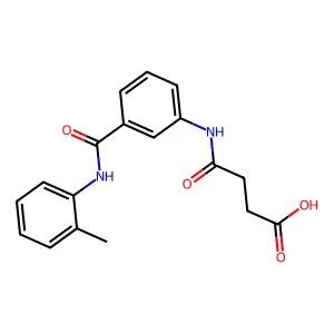 4-[3-[(2-Methylphenyl)carbamoyl]anilino]-4-oxobutanoic acid structure