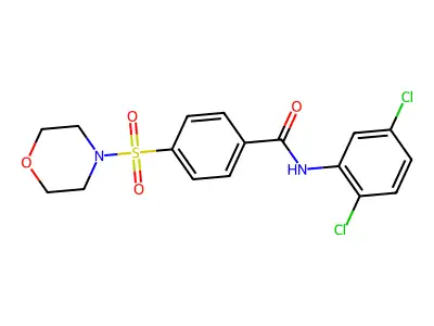 N-(2,5-dichlorophenyl)-4-(morpholinosulfonyl)benzamide structure