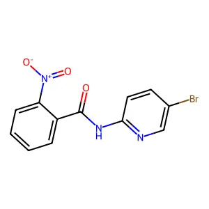 N-(5-bromopyridin-2-yl)-2-nitrobenzamide structure
