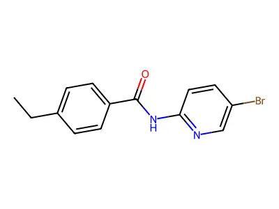 N-(5-bromopyridin-2-yl)-4-ethylbenzamide structure