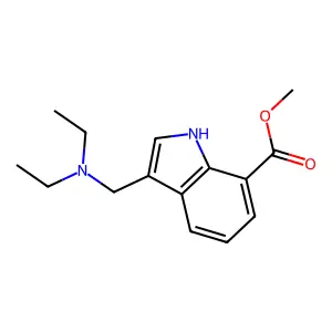 methyl 3-[(diethylamino)methyl]-1H-indole-7-carboxylate structure