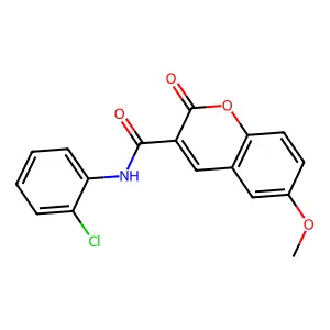N-(2-chlorophenyl)-6-methoxy-2-oxo-2H-chromene-3-carboxamide structure