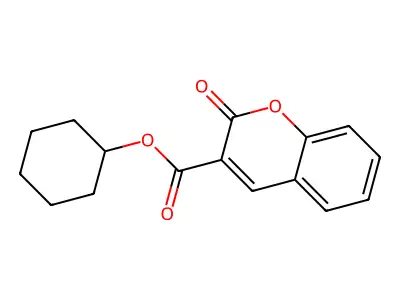 cyclohexyl 2-oxo-2H-chromene-3-carboxylate structure