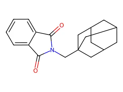 2-(1-Adamantylmethyl)isoindoline-1,3-dione structure