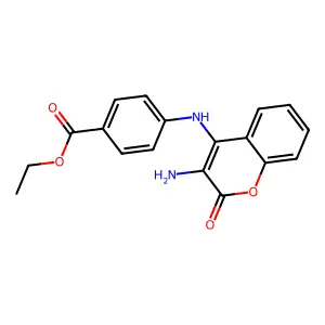 ethyl 4-[(3-amino-2-oxo-2H-chromen-4-yl)amino]benzoate structure