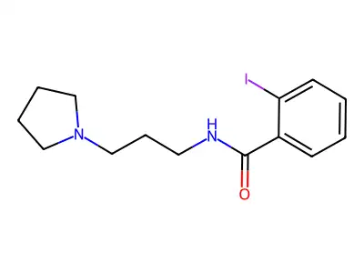 2-Iodo-N-(3-(pyrrolidin-1-yl)propyl)benzamide structure