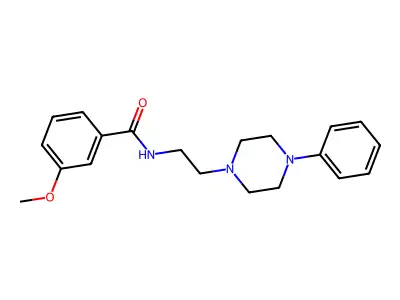 3-methoxy-N-[2-(4-phenylpiperazin-1-yl)ethyl]benzamide structure