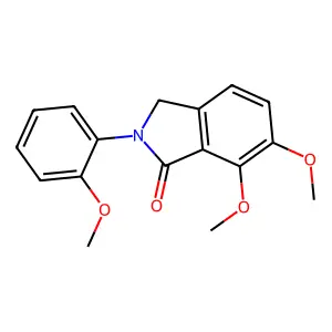 6,7-Dimethoxy-2-(2-methoxyphenyl)isoindolin-1-one structure