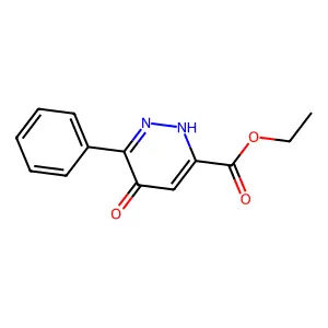 ethyl 4-oxo-3-phenyl-1H-pyridazine-6-carboxylate structure