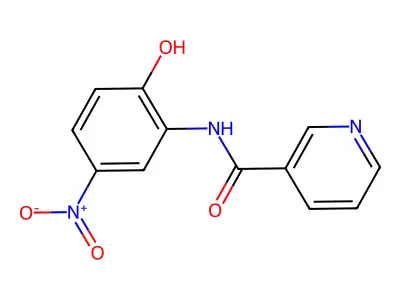 N-(2-Hydroxy-5-nitrophenyl)nicotinamide structure