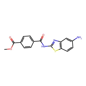 Methyl 4-[(5-amino-1,3-benzothiazol-2-yl)carbamoyl]benzoate structure