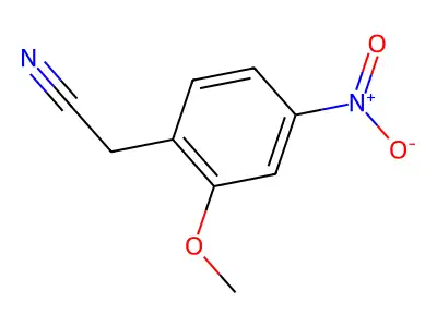 2-(2-Methoxy-4-nitrophenyl)acetonitrile structure