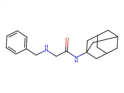 N-(1-adamantyl)-2-(benzylamino)acetamide structure
