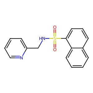 N-(pyridin-2-ylmethyl)naphthalene-1-sulfonamide structure
