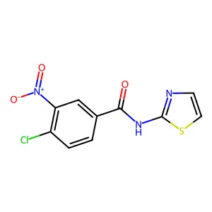 4-chloro-3-nitro-N-(1,3-thiazol-2-yl)benzamide structure