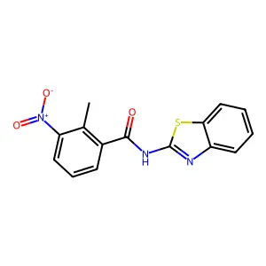 N-(1,3-Benzothiazol-2-YL)-2-methyl-3-nitrobenzamide structure