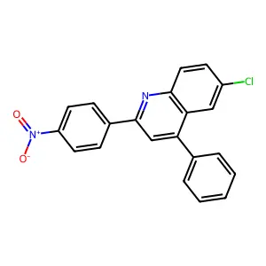6-Chloro-2-(4-nitrophenyl)-4-phenylquinoline structure