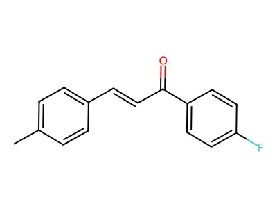 1-(4-Fluorophenyl)-3-(p-tolyl)prop-2-en-1-one structure