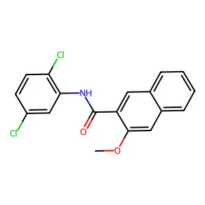 N-(2,5-dichlorophenyl)-3-methoxynaphthalene-2-carboxamide structure