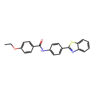 N-[4-(1,3-benzothiazol-2-yl)phenyl]-4-ethoxybenzamide structure