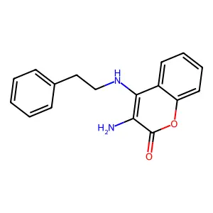 3-Amino-4-(phenethylamino)coumarin structure