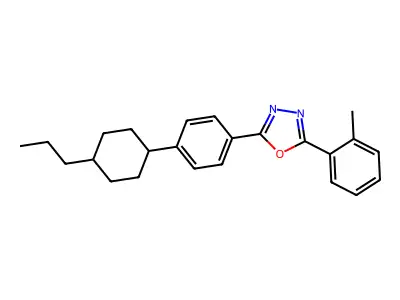 2-(2-Methylphenyl)-5-[4-(4-propylcyclohexyl)phenyl]-1,3,4-oxadiazole structure
