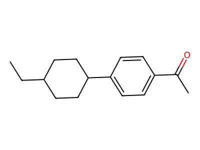 1-[4-(4-ethylcyclohexyl)phenyl]ethanone structure