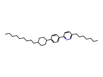 5-Heptyl-2-[4-(4-nonylcyclohexyl)phenyl]pyridine structure