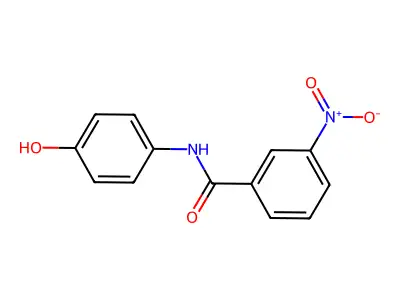 N-(4-hydroxyphenyl)-3-nitrobenzamide structure