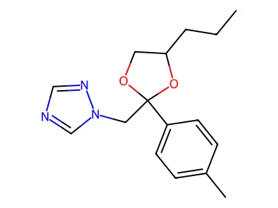 1-[[2-(4-Methylphenyl)-4-propyl-1,3-dioxolan-2-yl]methyl]-1,2,4-triazole structure