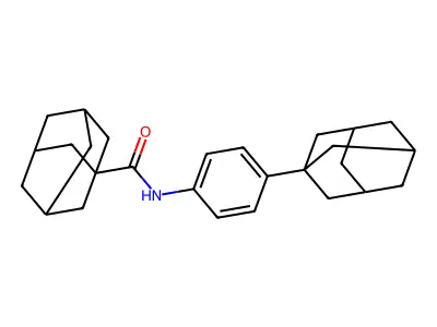 N-[4-(adamantan-1-yl)phenyl]adamantane-1-carboxamide structure
