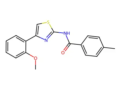 N-[4-(2-Methoxy-phenyl)-thiazol-2-yl]-4-methyl-benzamide structure