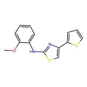 (2-Methoxyphenyl)-[4-(2-thienyl)thiazol-2-yl]amine structure