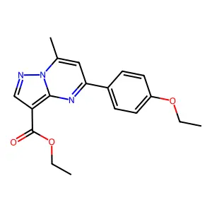 Ethyl 5-(4-ethoxyphenyl)-7-methylpyrazolo[1,5-a]pyrimidine-3-carboxylate structure