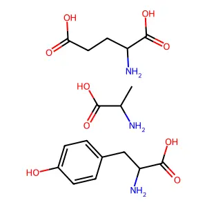 H-Ala-OH.H-Tyr-OH.H-Glu-OH structure