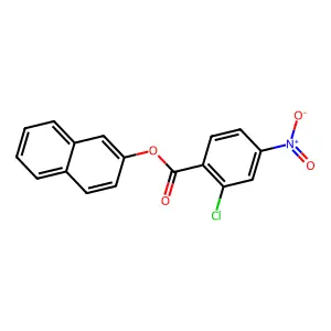 Naphthalen-2-yl 2-chloro-4-nitrobenzoate structure