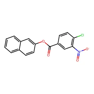Naphthalen-2-yl 4-chloro-3-nitrobenzoate structure