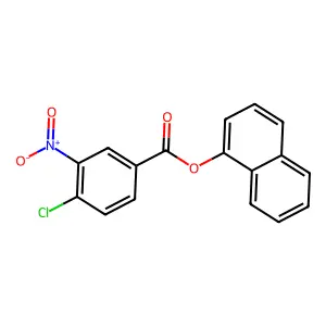 Naphthalen-1-yl 4-chloro-3-nitrobenzoate structure