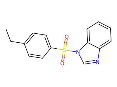 1-[(4-ethylphenyl)sulfonyl]-1H-benzimidazole structure
