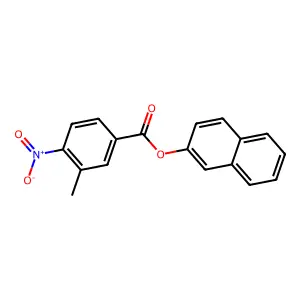 Naphthalen-2-yl 3-methyl-4-nitrobenzoate structure