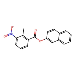 Naphthalen-2-yl 2-methyl-3-nitrobenzoate structure