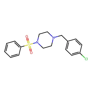 1-(4-Chlorobenzyl)-4-(phenylsulfonyl)piperazine structure