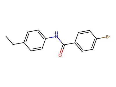 4-bromo-N-(4-ethylphenyl)benzamide structure